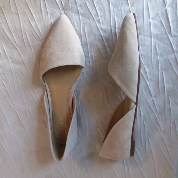 NEW J Crew Zoe D'Orsay Flats Tan Suede sz 8 - Picture 16 of 16